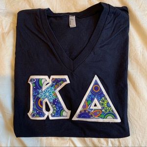 Kappa Delta navy Letter short sleeve teeshirt XL